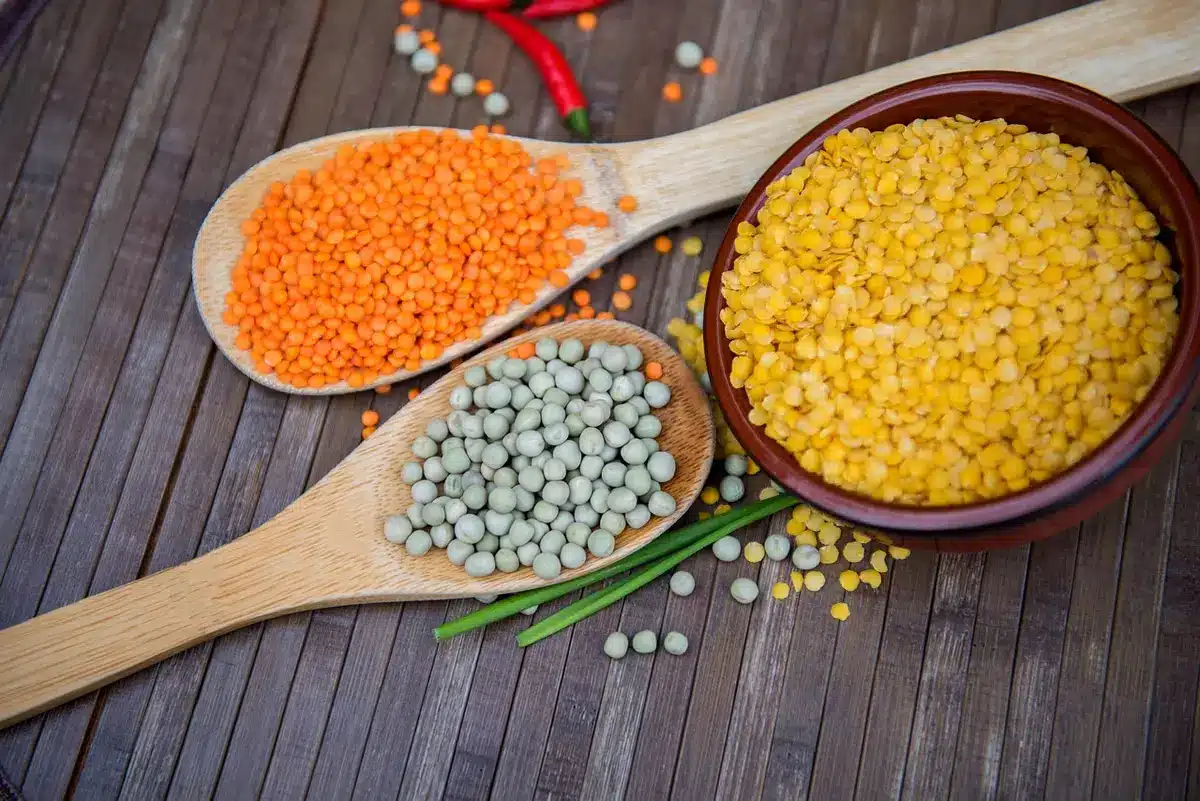 Assiette méditerranéenne végétalisée avec légumes et légumineuses